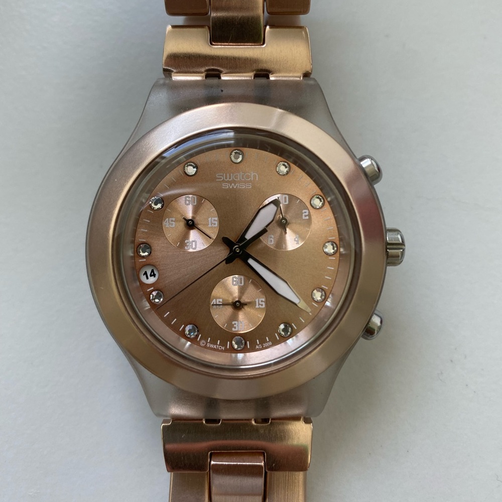 Women’s Swatch Watch- Rose Gold